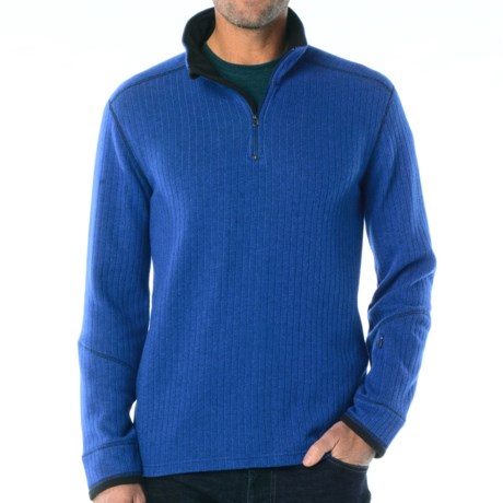 49%OFF メンズカジュアルセーター プラナトラスクセーター - （男性用）モックネックジップ prAna Trask Sweater - Zip Mock Neck (For Men)